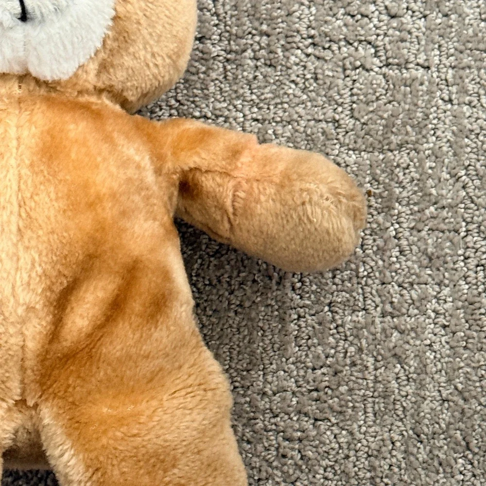 Vintage 1994 Commonwealth Teddy Bear Plush Tan White Stuffed Animal Toy